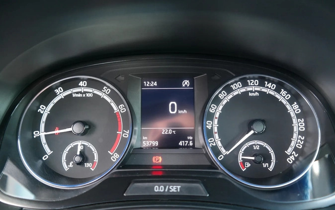 Skoda Fabia cena 57900 przebieg: 53799, rok produkcji 2019 z Krapkowice małe 407